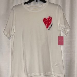 kate spade heart tee NWT